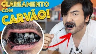 CLAREAMENTO CASEIRO USANDO CARVÃO DENTES REALMENTE MAIS BRANCOS [upl. by Norym]