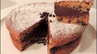 Recette du gâteau cookie géant Chocolat chip cookie cake  Williams Kitchen [upl. by Bogey534]