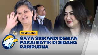 Hari Batik Srikandi Dewan Pakai Batik di Sidang Paripurna  Newsline [upl. by Annoved]