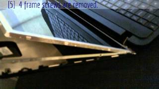 how to replace Lcd screen on Toshiba Satellite C855DS5303 laptop [upl. by Bradleigh]