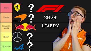 BRUTALLY Rating the F1 2024 Car Liveries Tier List [upl. by Powder381]