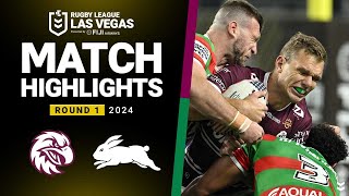 NRL 2024  Sea Eagles v Rabbitohs  Match Highlights [upl. by Stillmann]