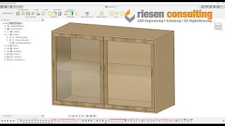 Fusion 360  JoinerCAD Möbel Holz Schreiner Woodworking Holzbastler Deutsch Tutorial Schulung [upl. by Uno]