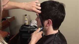 HOW TO CUT Mens Medium  Long Hair with Scissors  Hair Tutorial [upl. by Tiny]