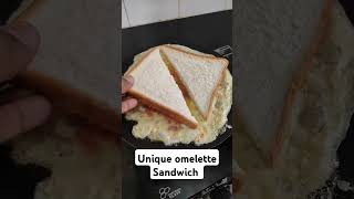 SEE THIS😍 UNIQUE OMELETTE SANDWICH RECIPE 🥰foodsandwich trendingshorts [upl. by Nosemyaj652]