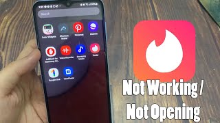 How To Fix Tinder Not Working  Not Opening Problem in Android Phone [upl. by Ariahay335]