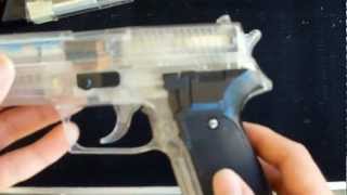 Sig Sauer P226 Airsoft Spring Pistol Review KWC [upl. by Akemat791]