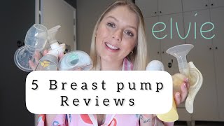 Honest Breast Pump Review on 5 Pumps breastfeeding pumping medela [upl. by Gwenora]