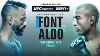 Rob Font vs Jose Aldo [upl. by Ursal]