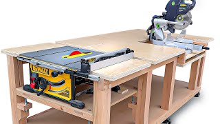 Table Saw  Miter Saw WORKBENCH Like No Other [upl. by Aneras]