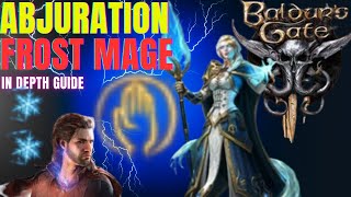 BEST Abjuration Wizard  Frost Mage Pacifist Build  SOLO Tactician  Baldurs Gate 3 Guide [upl. by Lora]