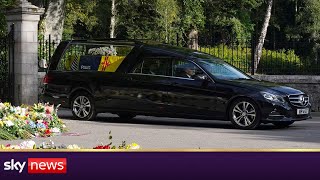 Queen Elizabeth leaves Balmoral Castle for the last time [upl. by Ycak]