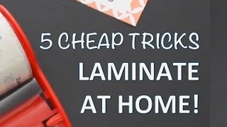 DIY LAMINATOR TIPS  How to laminate at home [upl. by Drofwarc787]