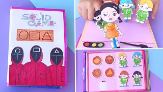 5 Squid gaming book  Paper Games book  DIY squid Gaming Book  easy to make  DIY Paper games [upl. by Eenad289]