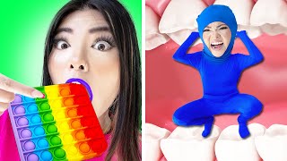 IF POP IT WERE PEOPLE  9 FUNNY SITUATIONS amp RELATABLE MOMENTS BY CRAFTY HACKS [upl. by Arrakat829]