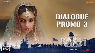 Raazi  Dialogue Promo 4  Koshish Kar Rahi Hu [upl. by Sybley]