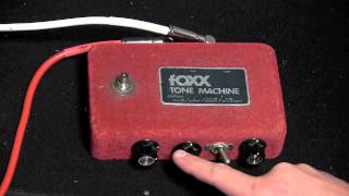 Vintage Foxx Tone Machine Fuzz Demo [upl. by Yorker]