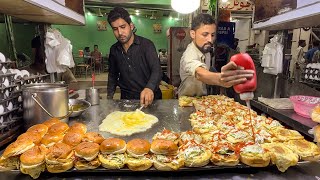 Special Egg Shami Burger  Famous Double Anda Bun Kabab  Street Food of Karachi Pakistan [upl. by Etireugram]