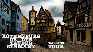 Rothenburg ob der Tauber Germany the Fairytale Old Town  May 2023  Walking tour 4K 60fps [upl. by Yahiya]