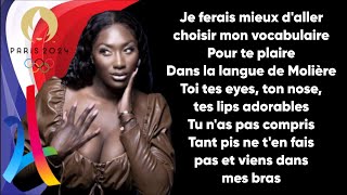 Aya Nakamura  Opening Olympic Games ParolesLyrics  PARIS 2024 [upl. by Tonkin]