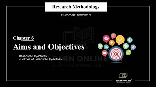 Aims amp Objectives Research Objectives amp Its Qualities Research Methodology  Chapter 6 [upl. by Trebleda]