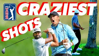 CRAZIEST shots of ALL TIME on the PGA TOUR [upl. by Hunger]