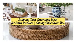 Stunning Table Decorating Ideas for Every Occasion tabledecor diningtable homedecor ideas [upl. by Ddat]