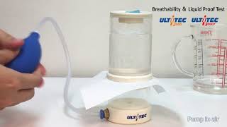 How to operate breathability and liquidproof testsmall [upl. by Nohsad]