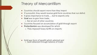 Theory of Mercantilism II BBA 5 semester II International Business II Short Clip [upl. by Trab]