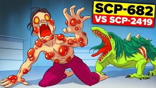 SCP682 VS EVIL MEN  SCP2419 [upl. by Talmud]