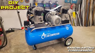 Air Compressor DIY Projects  Homemade Sandblasting [upl. by Alena]