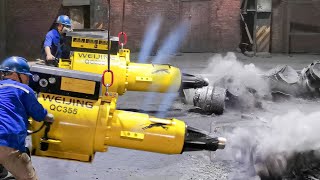 Inside Massive Chinese Factory Producing Giant Pneumatic Hammers [upl. by Ahsilra348]