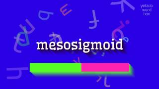 MESOSIGMOID  HOW TO PRONOUNCE IT [upl. by Ahsilla141]