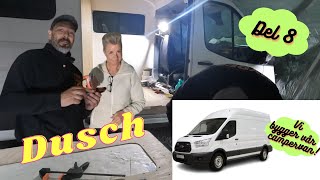 VI BYGGER VÅR EGNA CAMPERVAN Del 8 Vi börjar bygga duschwc amp lägger klart golvet mm [upl. by Rehpotsrhc]