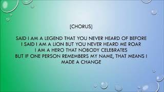 Legend by Chronixx lyrics [upl. by Brok]