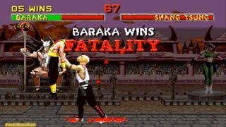 Mortal Kombat 2 arcade Baraka Gameplay Playthrough [upl. by Anileuqcaj918]