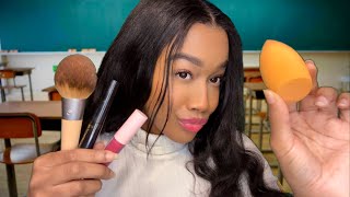 ASMR Girl With No Boundaries Does Your Makeup In Class She’s Lowkey Toxic 💄 Makeup Roleplay [upl. by Burton]