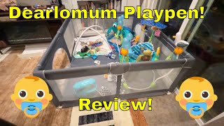 Dearlomum Baby Playpen Review 71x59 Extra Large Playard for Babies amp Toddlers with Gate Review [upl. by Nomrej239]