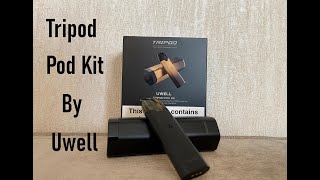 Uwell Tripod Pod kit  Must have complete travel kit  Sleek amp elegant design  perfect Starter Kit [upl. by Ardnahcal132]