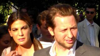 Bianca Brandolini dAdda amp Derek Blasberg  Paris Fashion Week 6 July 2015 show Valli [upl. by Assiralk738]