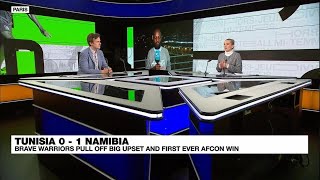 AFCON 2024 Namibias Brave Warriors pull off first ever AFCON win against Tunisia • FRANCE 24 [upl. by Mullac]