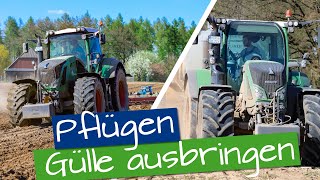 Gülle ausbringen und Pflügen April 2020 [upl. by Gerrald]