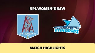 NPL Womens NSW SemiFinal Highlights – APIA Leichhardt FC v Illawarra Stingrays [upl. by Holms]