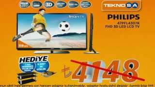 Teknosa 1213 Ekim Philips 3D LED LCD 19 Kampanyası [upl. by Arrehs20]