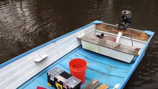 25 HP Mercury Restoration 1983 Part 10 Outboard on Boat Test It Works Great [upl. by Llerihs]