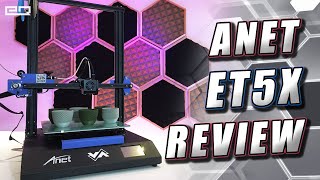 ANET ET5X Setup Settings and Review  HUGE Build Volume For Under 300 [upl. by Ecirum804]