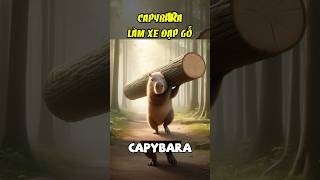 Capybara làm xe đạp gỗ capybara cuoicungai phimhoathinh haihuoc [upl. by Fritzsche]