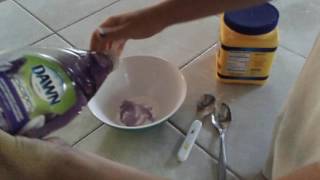 How to make slime with only corn starch and Dawn dish wash soap [upl. by Erdah850]