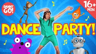 Wiggle Freeze Spin  more  Dance Along  Dance Compilation  Danny Go Songs for Kids [upl. by Julina89]