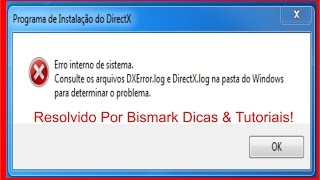 Erro DXErrorlog e DirectXlog Resolvido  Instale o DirectX Sem Problemas [upl. by Ahtivak]